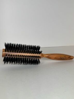 Frederic Fekkai 100% Natural Bristle Round Hair Brush Wood Handle Mad In France
